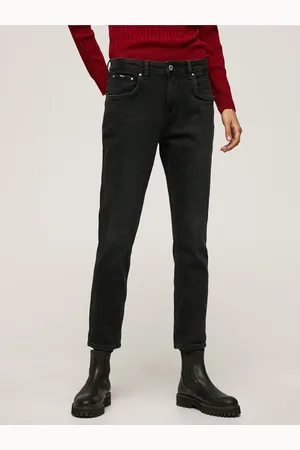 Pepe Jeans Černé dámské mom fit džíny Violet - Dámské