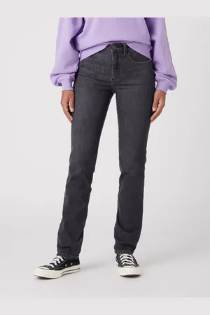 Wrangler Černé dámské straight fit džíny - Dámské
