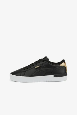 PUMA Černé dámské kožené tenisky Jada Distressed - Dámské
