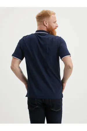 JACK & JONES Pánské tričko s límcem Joshua