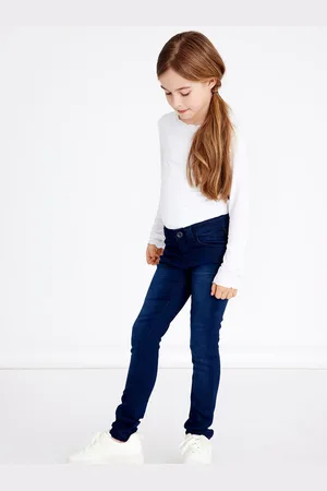 NAME IT Tmavě modré holčičí džíny Polly - unisex