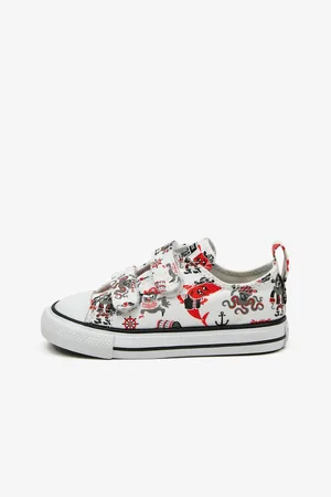 Converse Bílé dětské vzorované tenisky Pirates - Kluci
