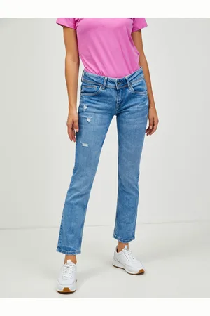 Pepe Jeans Modré dámské slim fit džíny Saturn - Dámské