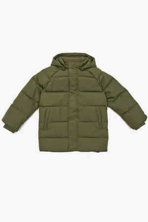 NAME IT Khaki holčičí zimní bunda - unisex