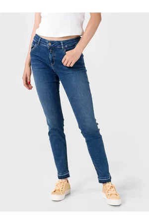Replay Modré dámské slim fit džíny Faaby - Dámské