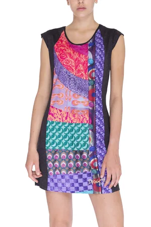 Desigual Šaty Woman Knitted Dress Short Sleeve