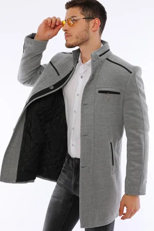Dewberry PLT8369 COAT-GREY-2