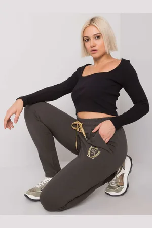 RELEVANCE Sweatpants-RV-DR-6685.70P-dark khaki