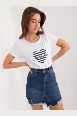 BASIC FEEL GOOD T-shirt-RV-TS-9667.19-white-navy blue