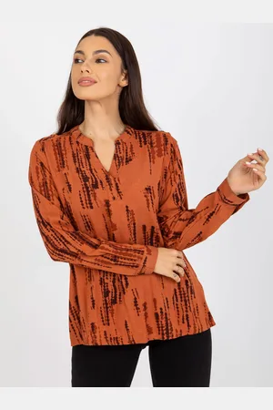 Sublevel Blouse-D73771M11081A-light brown