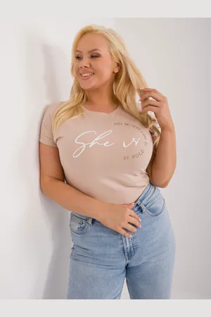RELEVANCE T-shirt-RV-TS-9476.25-beige