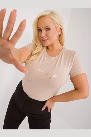 RELEVANCE T-shirt-RV-TS-9480.85-beige