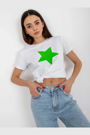 BASIC FEEL GOOD T-shirt-RV-TS-8626.00-white-green