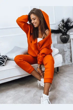 D-Street Dámská tepláková souprava AMILIA PREMIUM oranžová