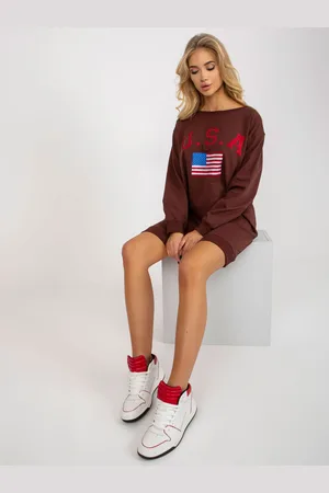 Vikki Vi Sweatshirt-VI-BL-3192.23P-dark brown