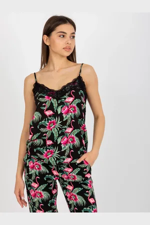 Fresh Made Blouse-D73771M11059A-black-green