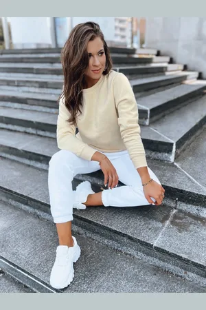 D-Street Dámská mikina bez kapuce FASHION II Barva Ecru