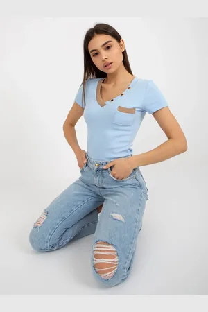 RELEVANCE T-shirt-RV-TS-8543.12P-Light Blue