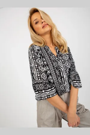 Sublevel Blouse-D73771M11062C-black