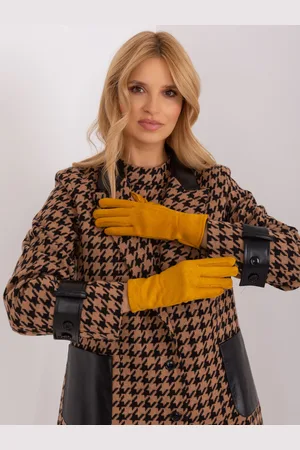 Wool Fashion Italia Gloves-AT-RK-2370.99-dark yellow
