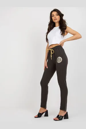 RELEVANCE Sweatpants-RV-DR-6742.57-dark khaki