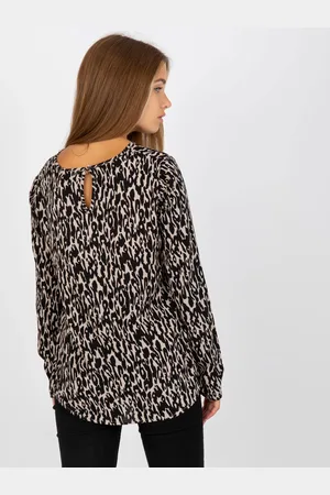Eight2Nine Blouse-D73771M10971AEN-black-beige