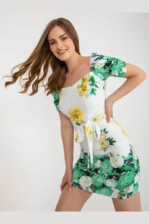 LAKERTA Dress-LK-SK-508641-3.05P-white-green