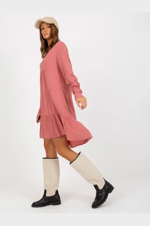 Sublevel Dress-D73761M30361A-dark pink