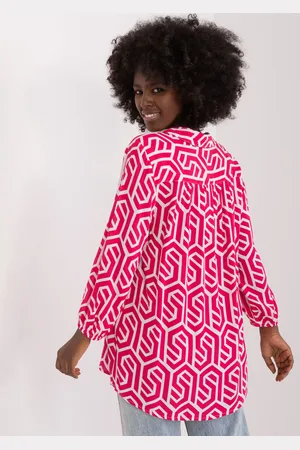 Sublevel Blouse-D73771Z11162A-fuchsia