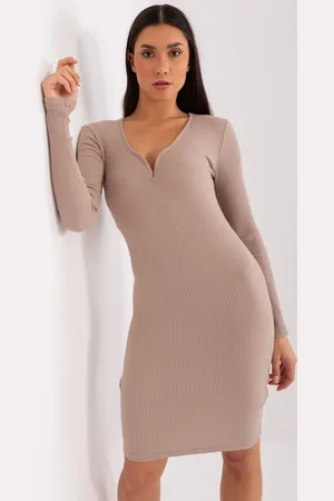BASIC FEEL GOOD Dress-RV-SK-9220.72-dark beige