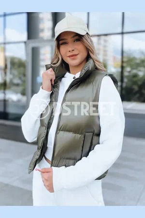 D-Street Dámská prošívaná vesta WILLOW Barva zelená