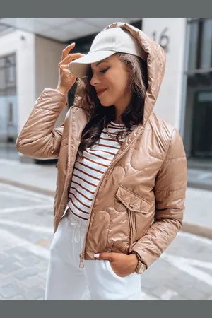 D-Street Dámská prošívaná bunda LILYWOOL Barva zlatá