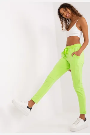 RELEVANCE Sweatpants-RV-DR-7517.22-lime green
