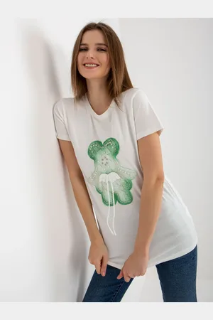 Fancy T-shirt-FA-TS-8500.19P-white-green