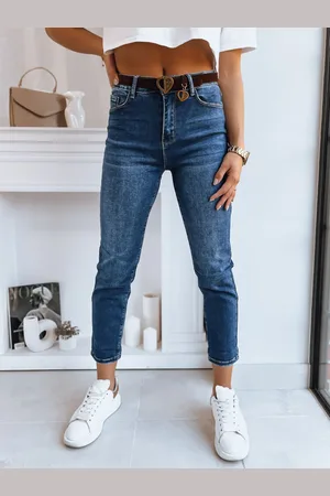D-Street Dámské džíny mom fit DETROID Barva tmavě