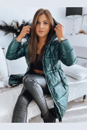 D-Street Kábat/bunda dámská prošívaná ALINE zelená