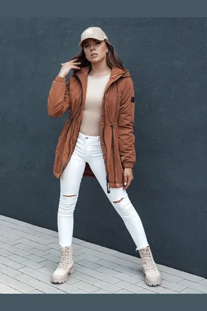 D-Street Kurtka damska parka HENRY kamelowa