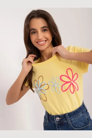 BASIC FEEL GOOD T-shirt-RV-TS-9648.98-yellow