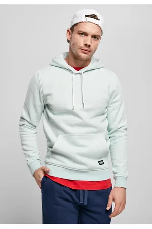 Urban classics Basic Melange Hoody aqua melange