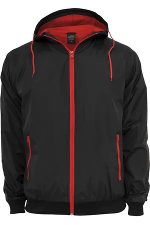 Urban classics Kontrastní Windrunner blk/červená