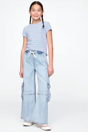 GAP Dětské džíny Baggy Cargo UltraSoft - Holky