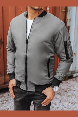 D-Street Pánská bunda bomber jacket grafitová