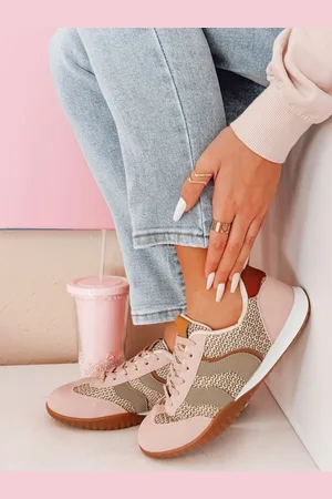 D-Street Sportowe sneakersy damskie INFAMES różowe