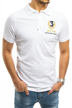 D-Street Pánské polo tričko bílé