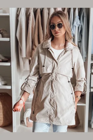 D-Street Kurtka damska przejściowa parka STYLINA biała