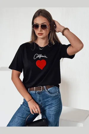 D-Street T-shirt damski CALOV czarny