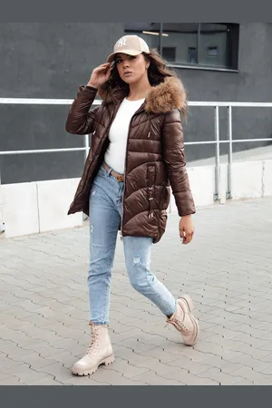D-Street Kurtka damska zimowa WINTERCHIC kawowa