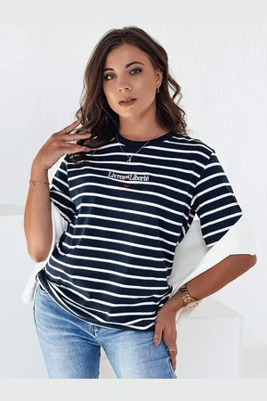 D-Street T-shirt damski TUMULS granatowy
