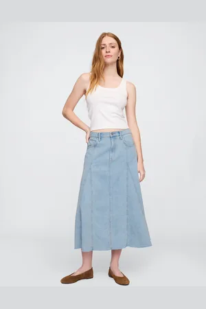 GAP Džínová maxi sukně UltraSoft - Dámské