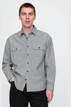 GAP Džínová oversize košile - Pánské